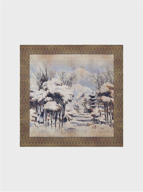 Foulard doubleface in seta stampata PIERRE-LOUIS MASCIA | 90X90M515807